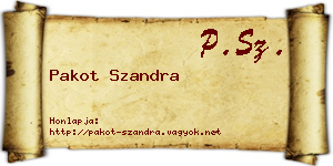 Pakot Szandra névjegykártya